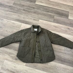 Old Navy Woman's Green Quilted Puffer Jacket